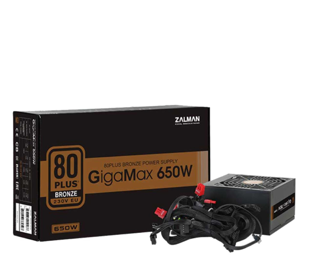ZALMAN GigaMax 650W 80+ BRONZE EU ZM650-GVII - 642895 - zdjęcie 4